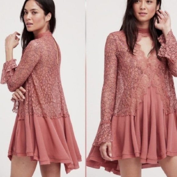 Free People Dresses & Skirts - Free People New Tell Tale Lace Minidress